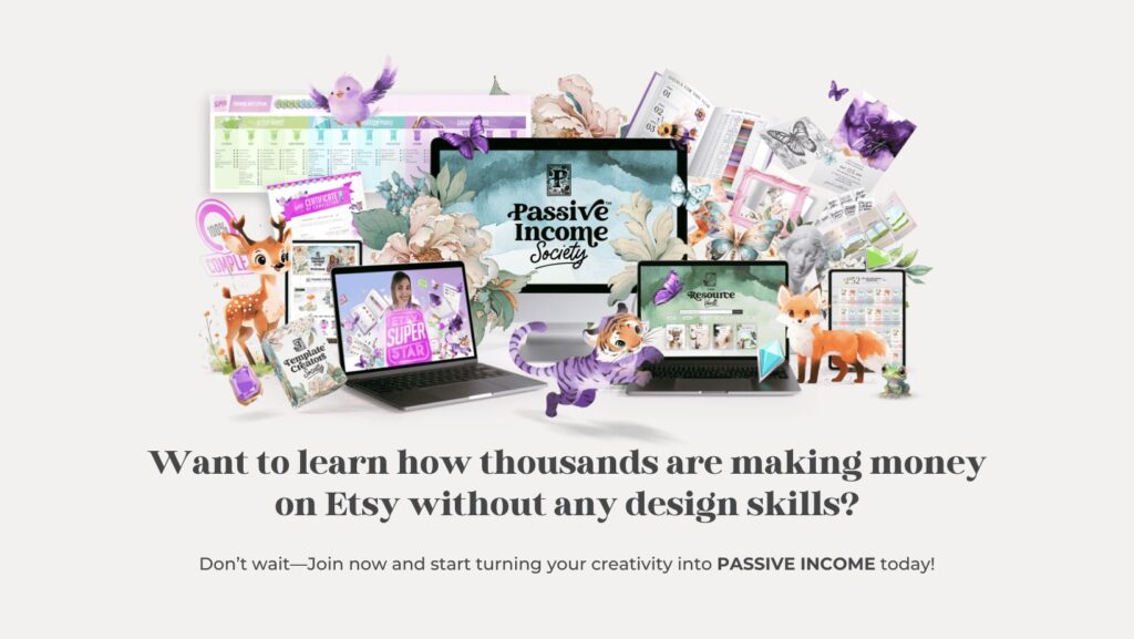 Passive Income Society van Jessa Bellman Etsy Coach